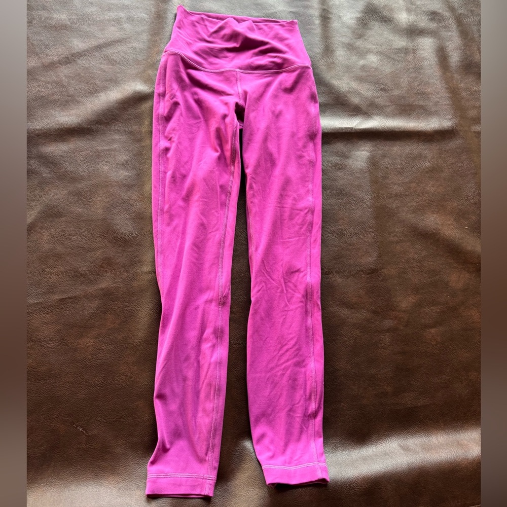 lululemon athletica pink align high-rise leggings  28”